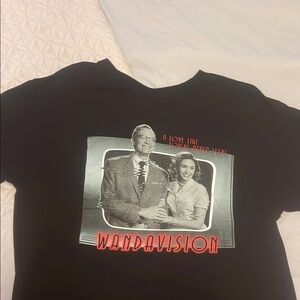 WandaVision Black Graphic Tee